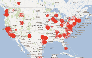 A map Alex posted early on  of NUKEAPP use on his blog.